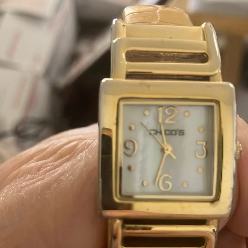 Chico’s ladies cuff style watch as is